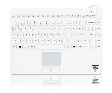 Compact silicone keyboard Man & Machine Slim Cool+ LP DE/GER USB
